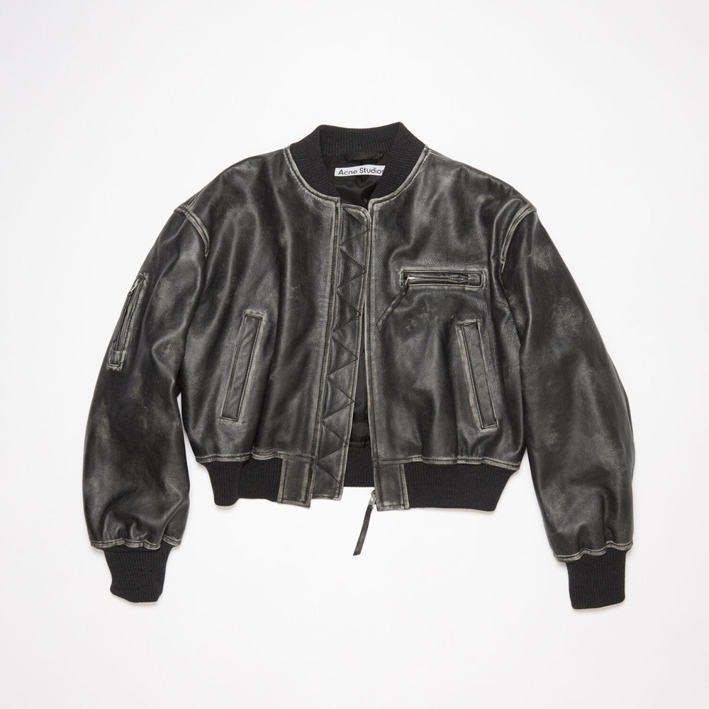 ACNE STUDIOS Leather Bomber Jacket